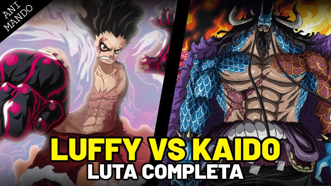 LUFFY VS KAIDO: QUEM SERÁ O REI DOS PIRATAS?! LUTA COMPLETA! | ONE PIECE (PARTE 1)